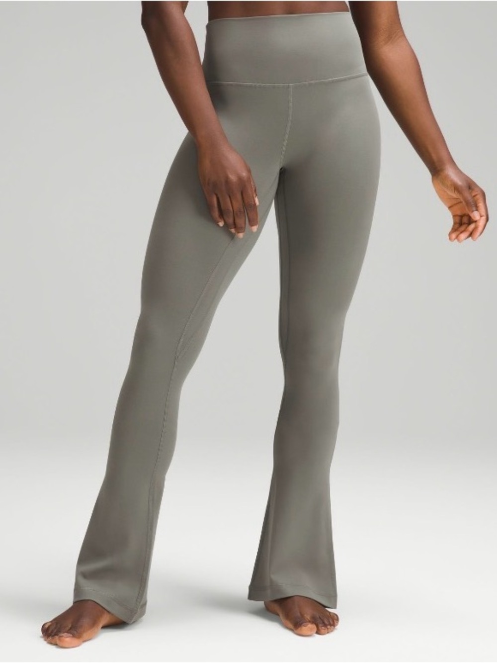 Lululemon Align High Rise Mini Flare Pant in Grey Sage